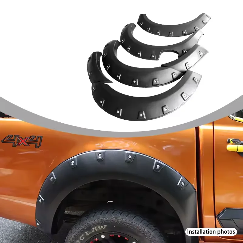 

Modification Hot Selling Car Truck Parts Factory Fender Flare for Ford Ranger 4x4 Wheel Arch Simple Style Abs Auto Body Kits Tun
