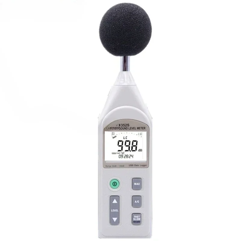 1352S Programmable Sound Level Meter 30 to 130dB (USB cable , micro SD CARD 4GB)