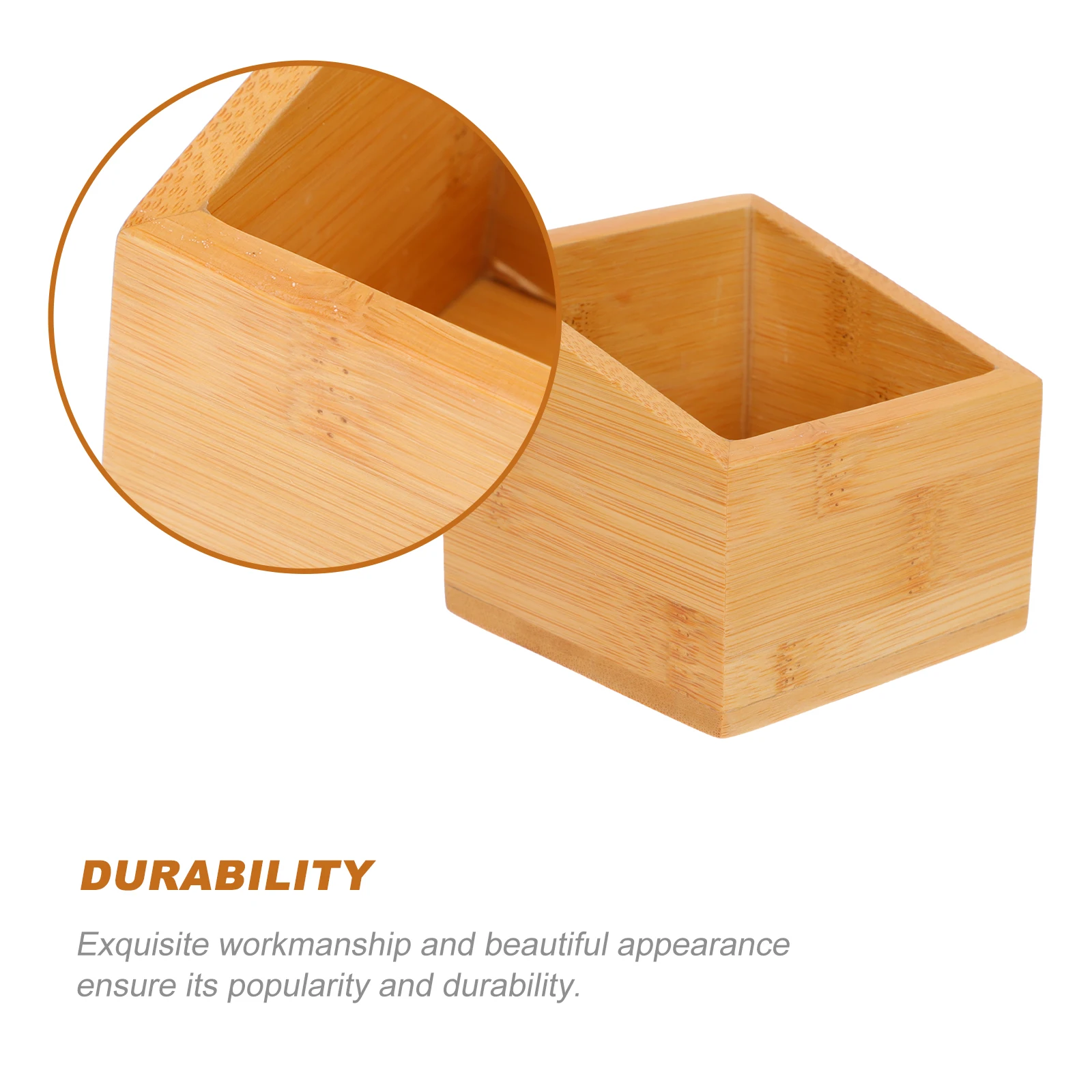 

1pc Wooden Tea Storage Box Open Mouth Design Coffee Bag Case Multi-Function Household Organizer Hotel Supplies Tea Bag
