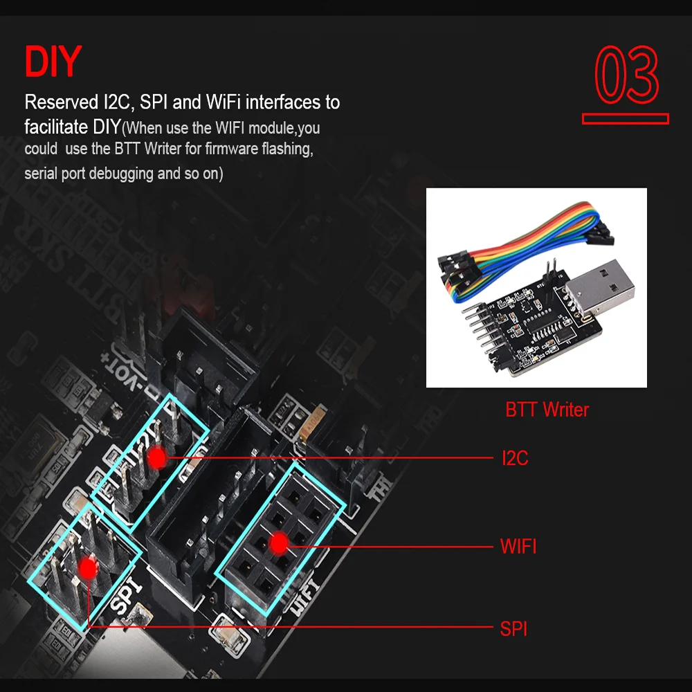 BIGTREETECH DCDC Mode V1.0 Power Module BTT Writer Firmware Flashing Module For BTT SKR V1.4 Turbo WIFI Module 3D Printer Parts