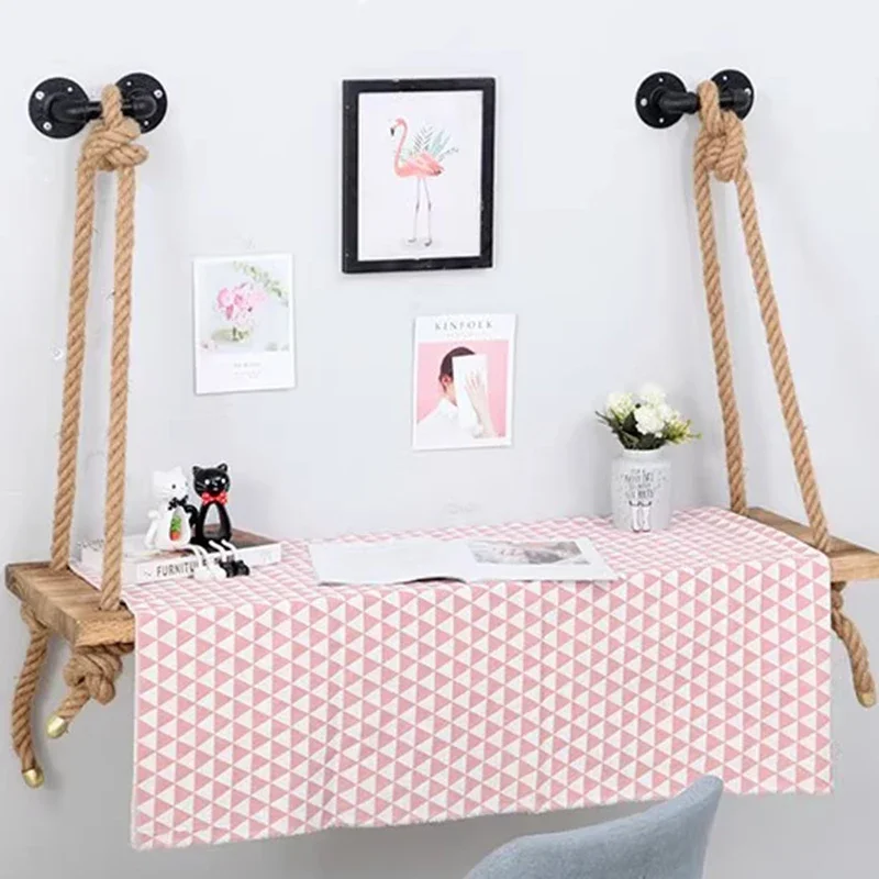 Floating Storage Holders Wooden Aesthetic Racks Vintage Storage Shelves Living Room Display Wall Shelf Bedroom Decorations