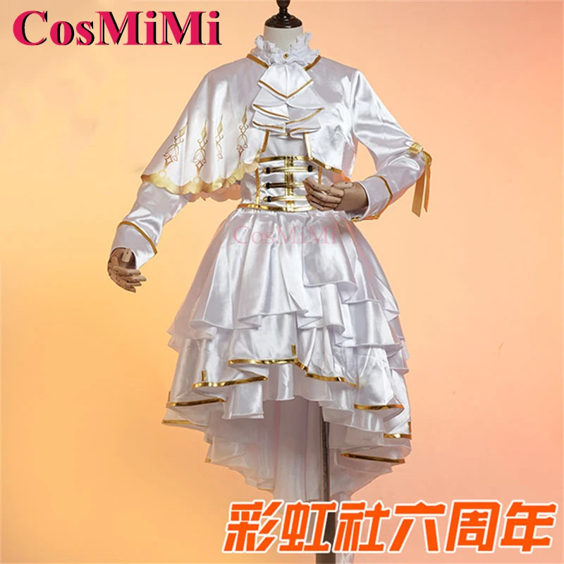 أزياء CosMiMi Anime VTuber Nei Ponto/Amamiya Kokoro/Saegusa Akina التأثيرية فستان الذكرى السادسة ملابس لعب الأدوار كرنفال