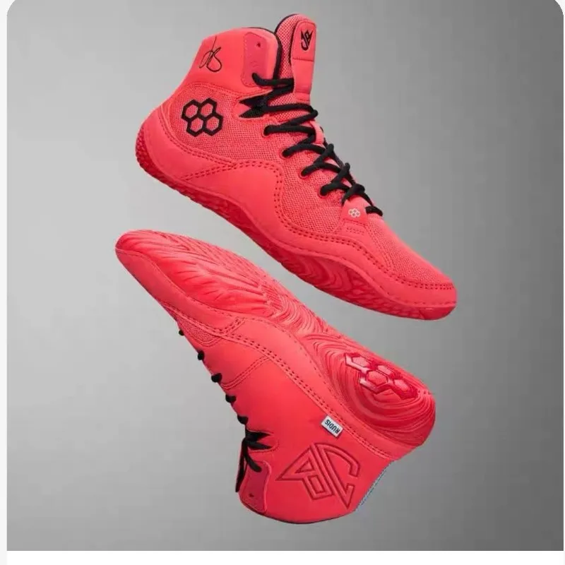 

2026 New Luxury Professional Wrestling Shoe Competition Sport Boxing Fighting Boots Top Quality Gym Training Shoe 36-45