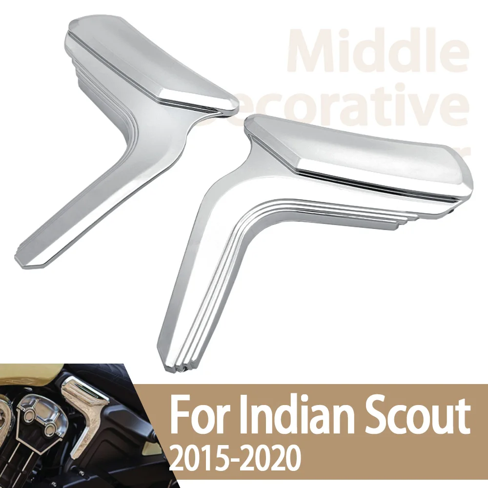 

Motorcycle Side Frame Trim Cover Black Chrome Fairing Housing Decorative Accessories Fit For Indian Scout Bobber Sixty 2015-2023