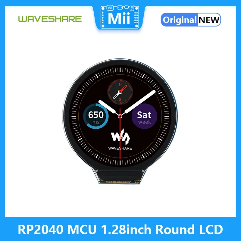 

RP2040 MCU Board With 1.28inch Round LCD Accelerometer and Gyroscope Sensor 264KB of SRAM 10 / 100 M adaptive