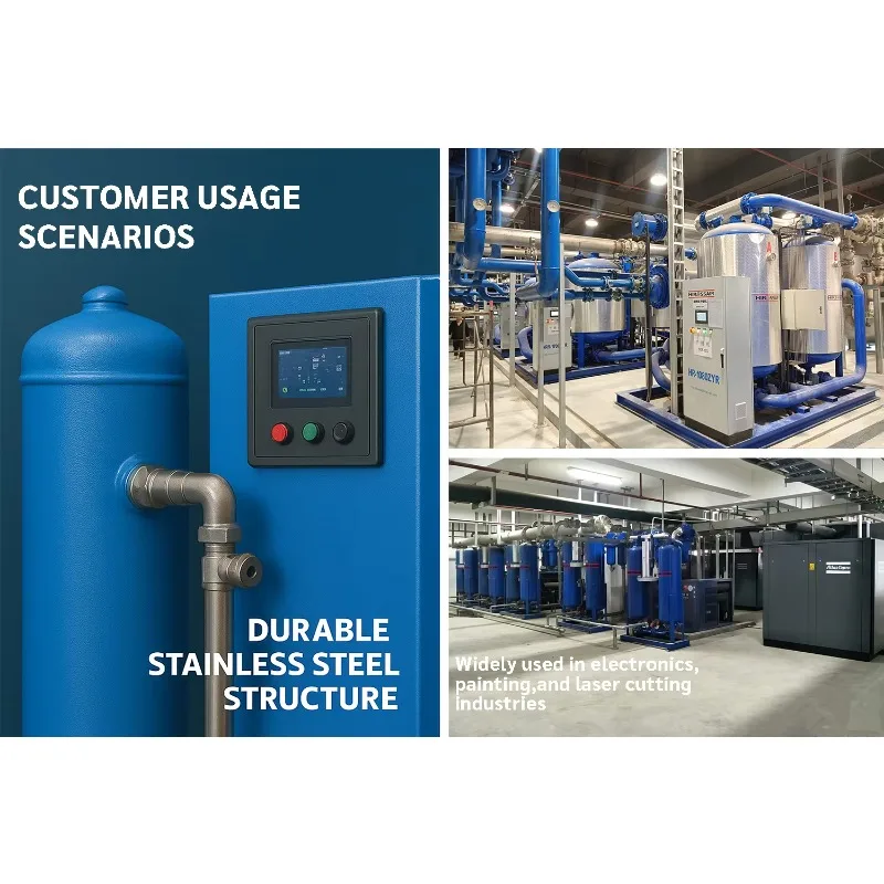 Aircompressors Industrial 7.5 KW 10HP 7.5KW Air-compressor Rotary Screw Air Compressor for Sandblasting Laser Cutting