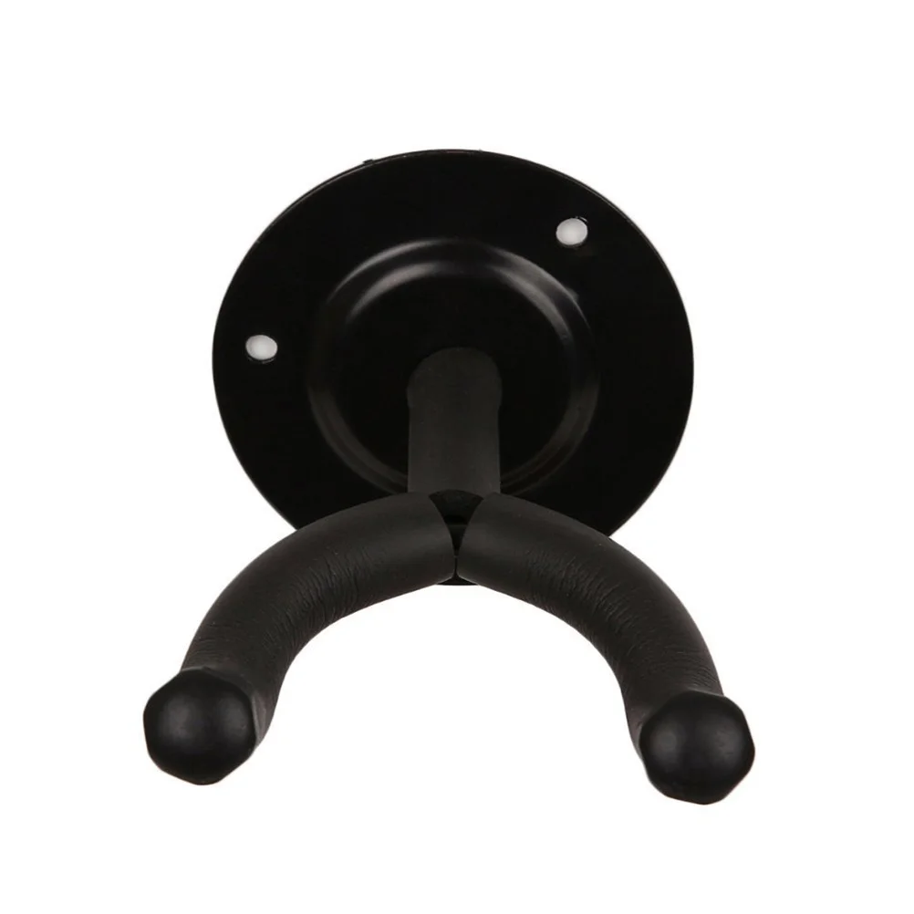 

4pcs Wall Mount Guitar Hooks Holders Pick Boxes Sturdy Instrument Hanger For Acoustic Electric Bass Guitars