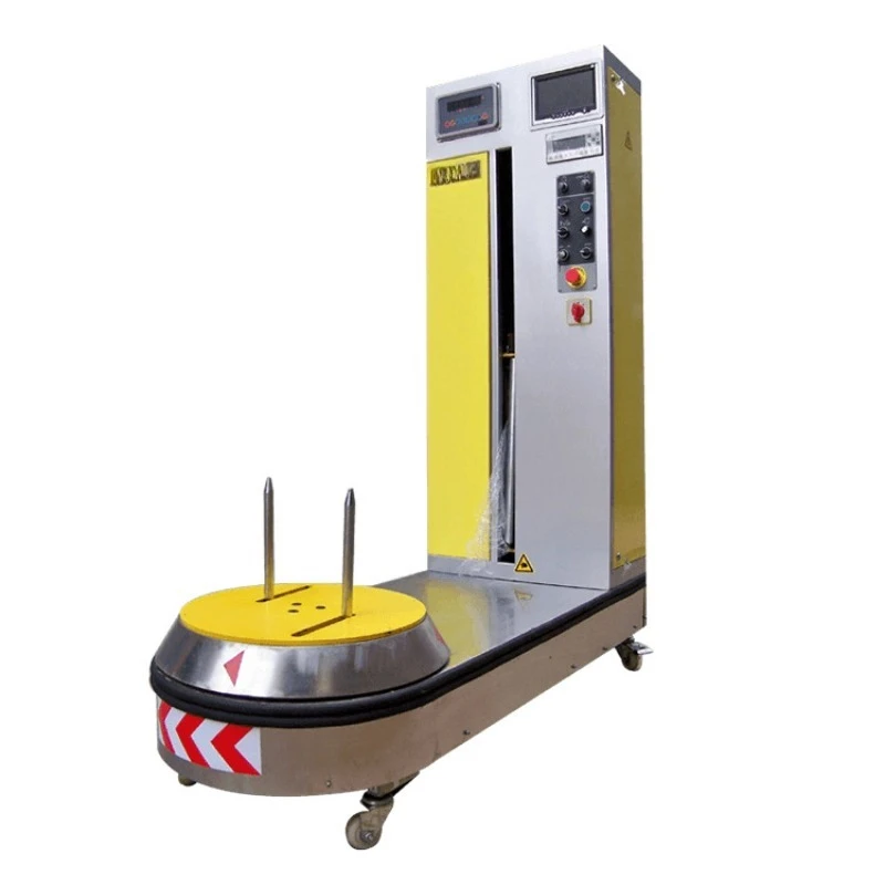 Baggage winding machine, weighing packaging machine, station airport checked baggage packaging machine, convenient packaging