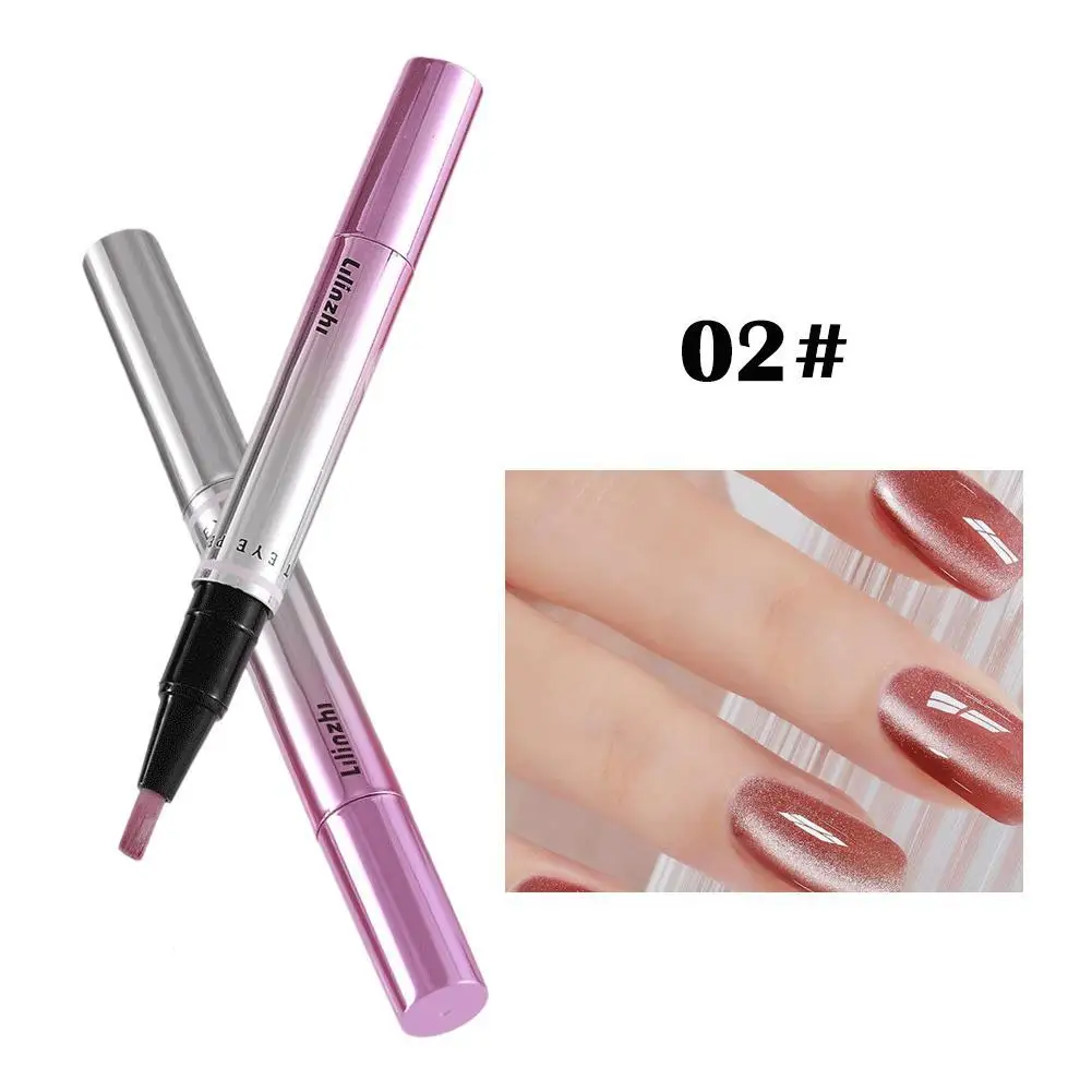 7-in-1 Cat-Eye-Nagelgel-Stift mit eingebautem Magnet und pflegendem Serum für die Fingerspitzenpflege, langanhaltend glänzendes Nagelkunst-Maniküre-Werkzeug – Detail 2