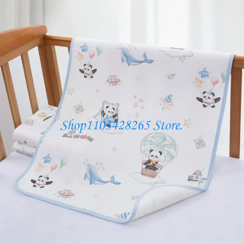 وسادة حفاضات أطفال قابلة للتنفس ومضادة للتسرب، حصيرة تغيير حفاضات الأطفال الرضع المحمولة لسرير الأطفال الصغار وسرير الأطفال ووقت