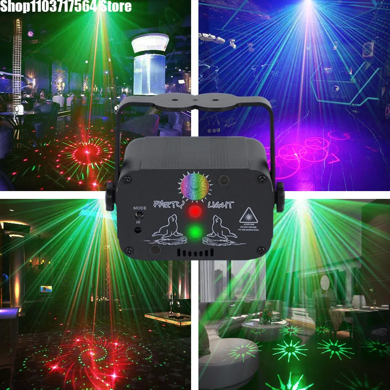 Charging outdoor mini laser light stage light Christmas atmosphere projection led bar light KTV beam light