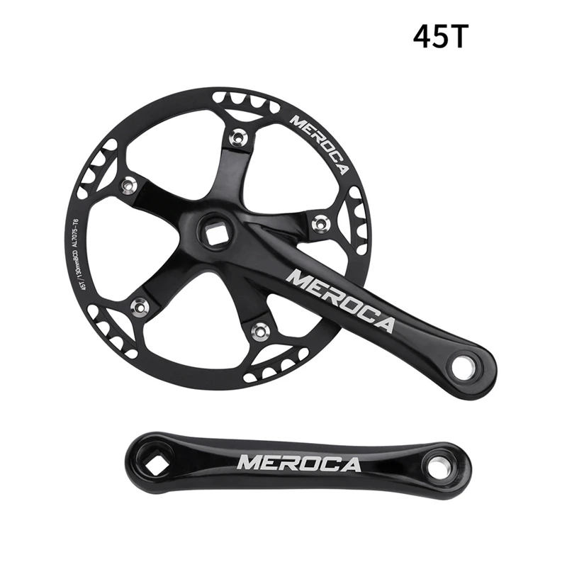 

MEROCA Bicycle Square Hole Crankset Speed Folding Crankset BlackJAS