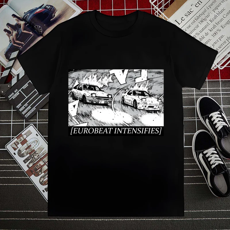 

AE86 Japan Anime Initial D Racing Drift Car JDM T shirts Fashion Men And Women Tops T-shirt Short Sleeve Unisex Tshirt
