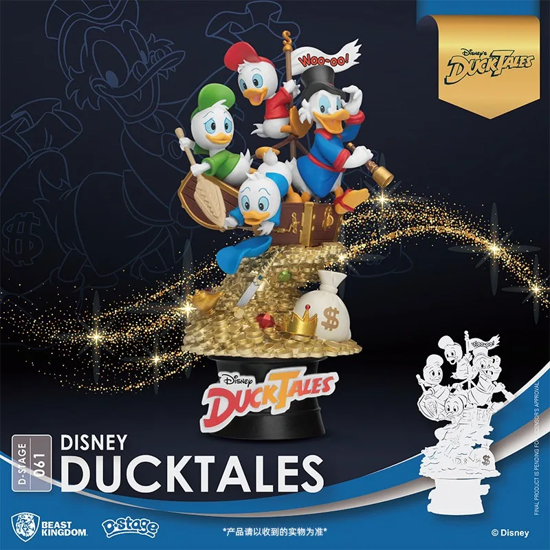 Beast Kingdom Disney Classic Animation Diorama Figure Set Pinocchio DuckTales Dumbo Anime Figure Model Ornaments Genuine - view 3
