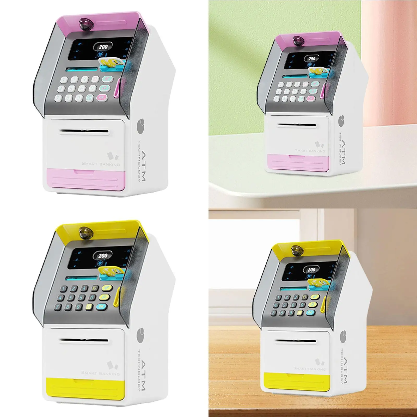 Spaarpot Muziek Licht Spaarpot Festival Vroege ontwikkeling Elektronische ATM Besparingen Geldbesparende doos Meisjes Jongens Kinderen