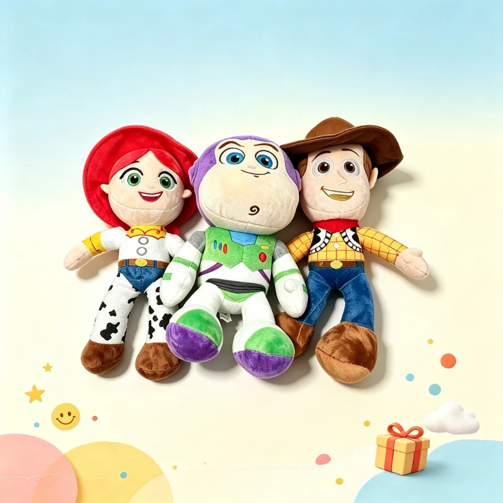 Hot Sale 23cm Cute Jessie Woody Plush Toy Lovely Stuffed Anime Buzz Lightyear Plushies Pendant Cartoon Doll Xmas Gift For Friend view 5