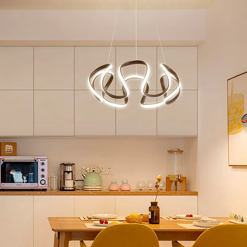 Energy saving LED ceiling chandelier, modern and creative, simple Nordic restaurant, bedroom, living room, bar, shop, commercial