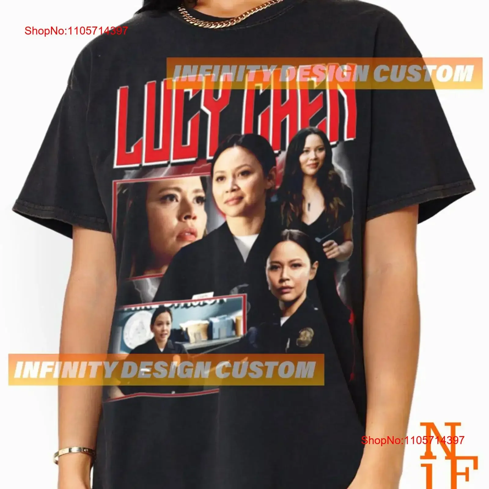 Limited Lucy Chen T shirt Movie Character Actress Vintage Bootleg Retro SweaT INFN604 vintage Washed Slightly Stretched