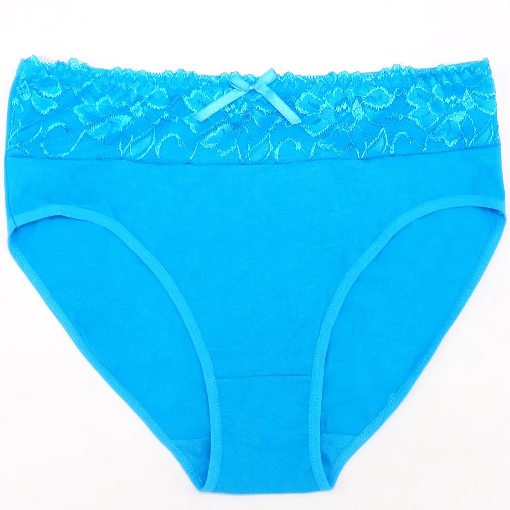 Hot Selling 1pc/Lot 2XL/3XL/4XL Lace Cotton Ladies Panties Large Pants Plus Size Briefs Women Underwear 89125