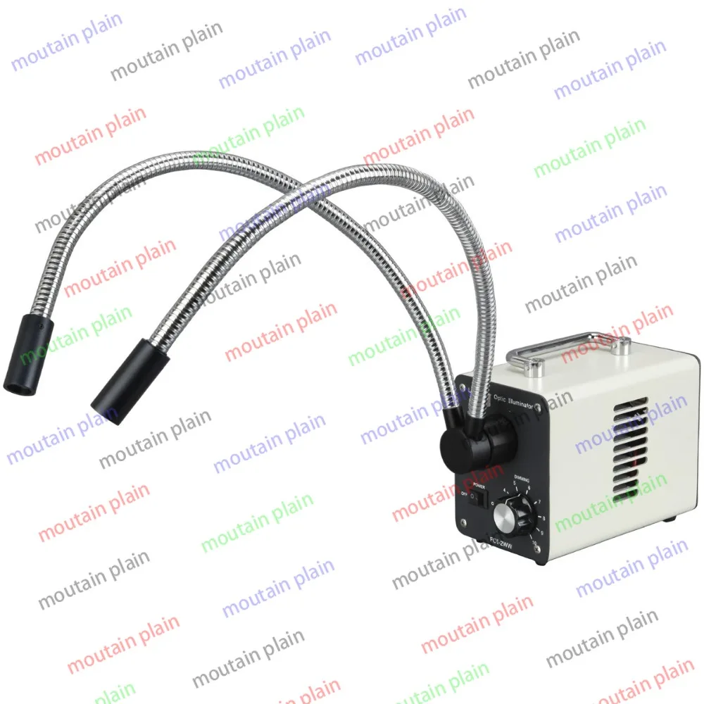 Lights Microscope Illuminator 20W LED Fiber Optic Dual Gooseneck LED-20WY