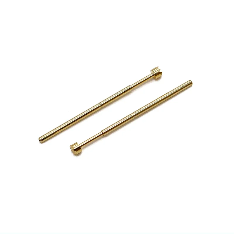 100PCS Copper Plated PA100-H5 Head Diameter 2.5mm Plum Blossom Head Spring Test Probe 1.36mm PCB Pogo Pin