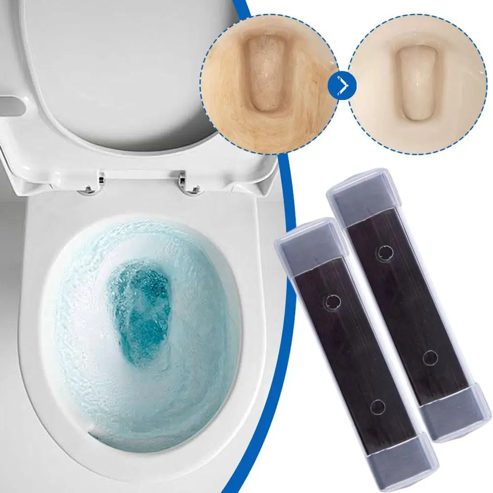 Automatic Magnetic Toilet Rust Cleaning Bars Durable Effective For Apartment Dorm Home Toilet Maintenance Cleaning Stick 1/2 PCS