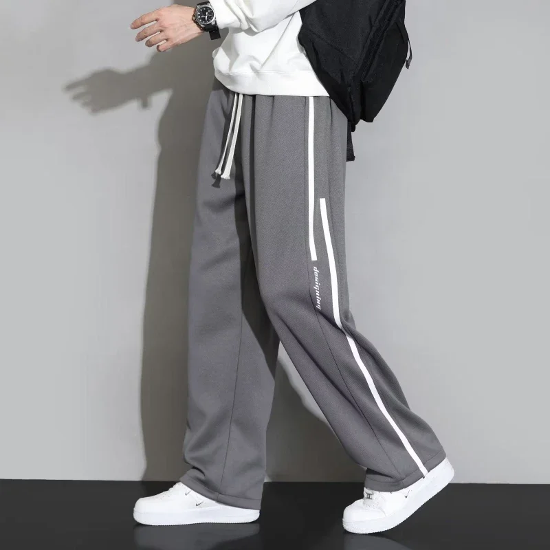 Prowow New Sweatpants Men Baggy Joggers Wide Leg Pants Neutral Breathable Loose Outdoor Trousers Fashion Design Jogging Pants