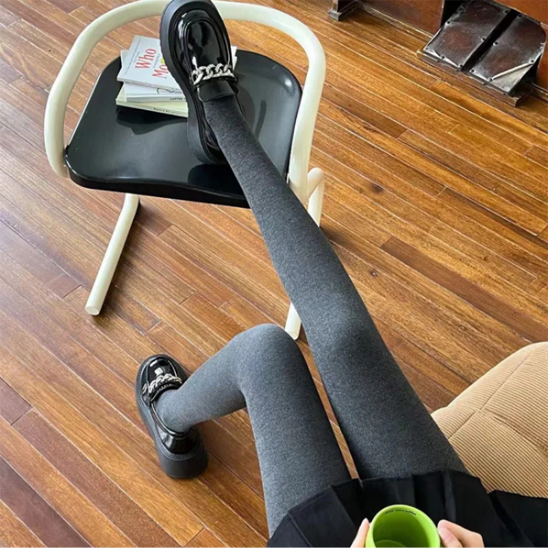 2 Pairs Cotton Leggings 2024 New Autumn Winter Velvet Thickening Warm Charming Legs Elasticity Tights Women Vertical Pantyhose