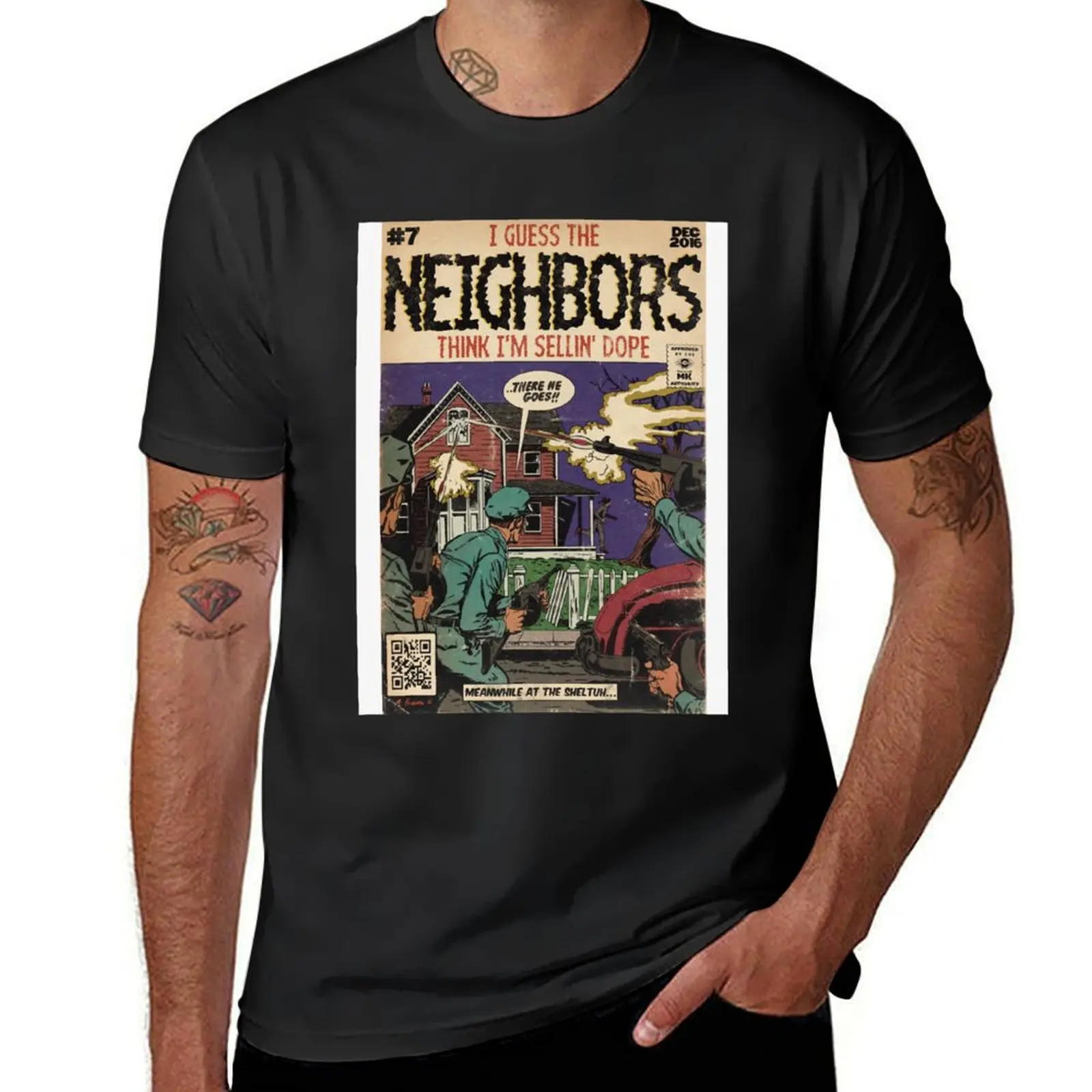 J Cole Neighbors Comic Book Parody T-Shirt aesthetic clothes Aesthetic clothing mens t shirt