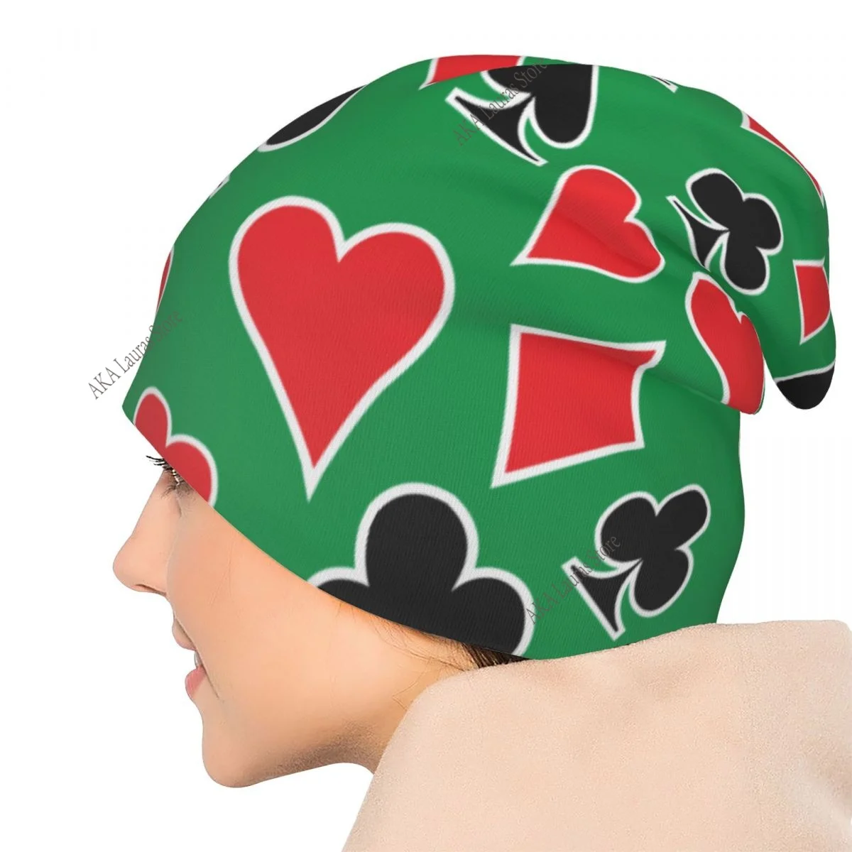 Chapéus finos de camada dupla ao ar livre de inverno unissex de pôquer para homens e mulheres