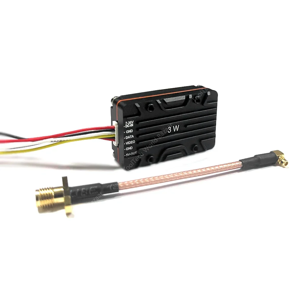 5.8G high definition analog image transmission 3W high power heat dissipation in-line interface FPV traverser