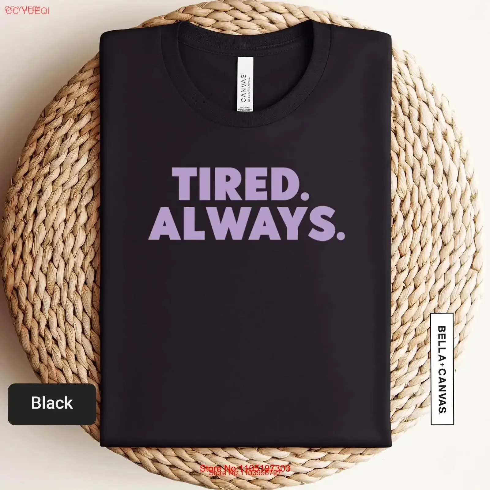 

Футболка Tired Always, забавная выхлопная, психическое здоровье, ленивый день, мама, жизнь, 0562, винтажная стираная универсальная уличная одежда, растягивающаяся