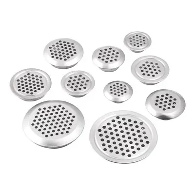 

10PCS Stainless Steel Vent Hole Wardrobe Shoe Cabinet Motor Main Machine Ventilation Heat Dissipation Decorative Cover Circular