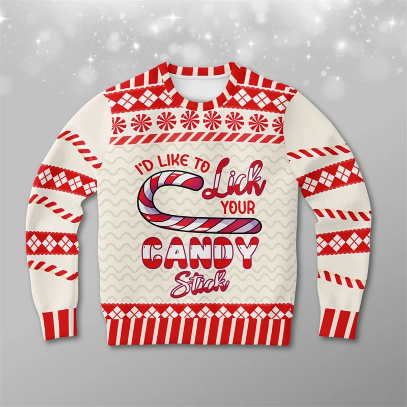 Santa Claus Funny Ugly Christmas Sweaters Christmas Sweater Gift Boy Pullover Kids 3D Print Sweatshirt 2024 New Fashion Hoodies