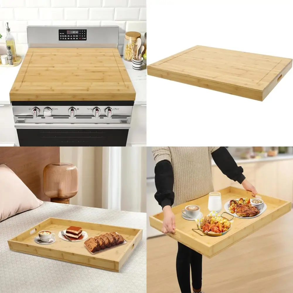 

Wooden Stove Top Cover, 29.5 x 22, for Glass, Electric, and Gas Stoves