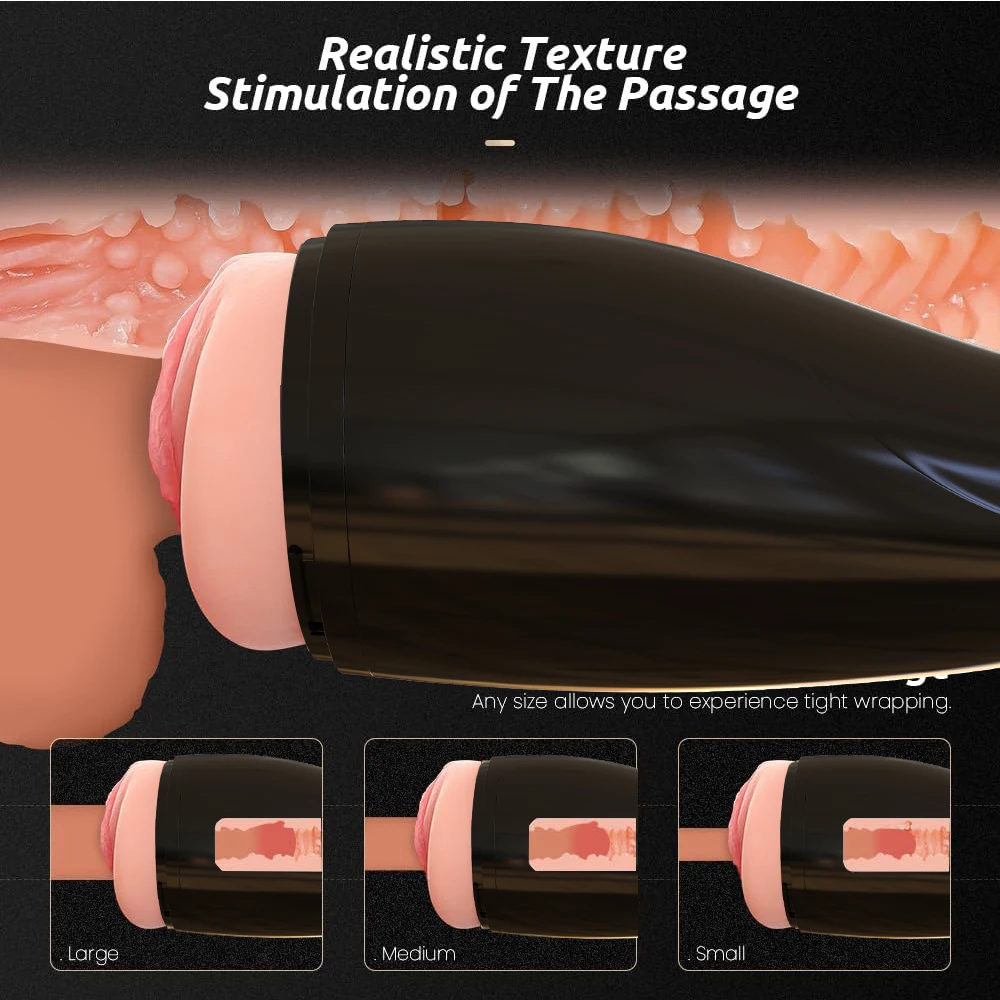 Vibrating Male Masturbator Cup Penis Stroker Pocket Pussy Vibrator Sex Toys For Men view 3