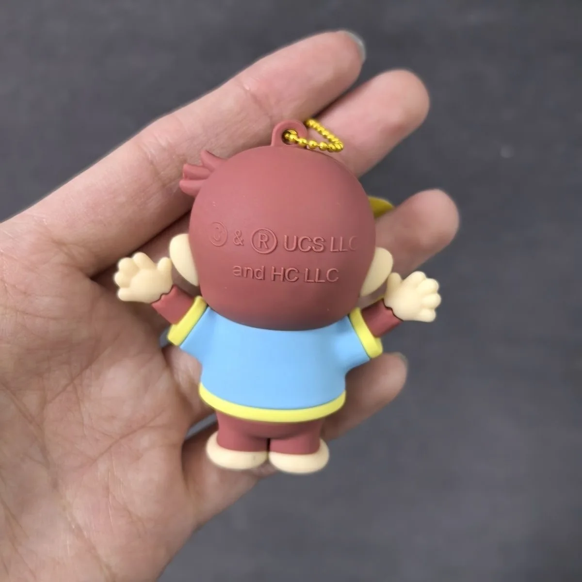 New Cute Curious George Monkey Small PVC Figure Dolls Toys Key Chain For Children 6CM
