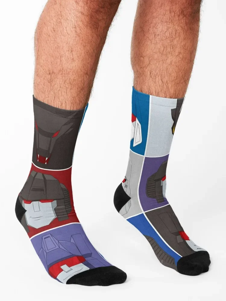 Decepticon Nine-Chaussettes japonaises pour hommes et femmes, mode Saint Valentin, idées cadeaux, chaussures d'Halloween