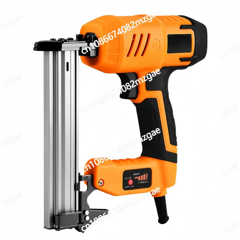 Электрический гвоздовой пистолет Деревообрабатывающий воздушный пистолет для гвоздей Специальная ручная проволока Украшение потолка Новый электрический пистолет для гвоздей для дивана