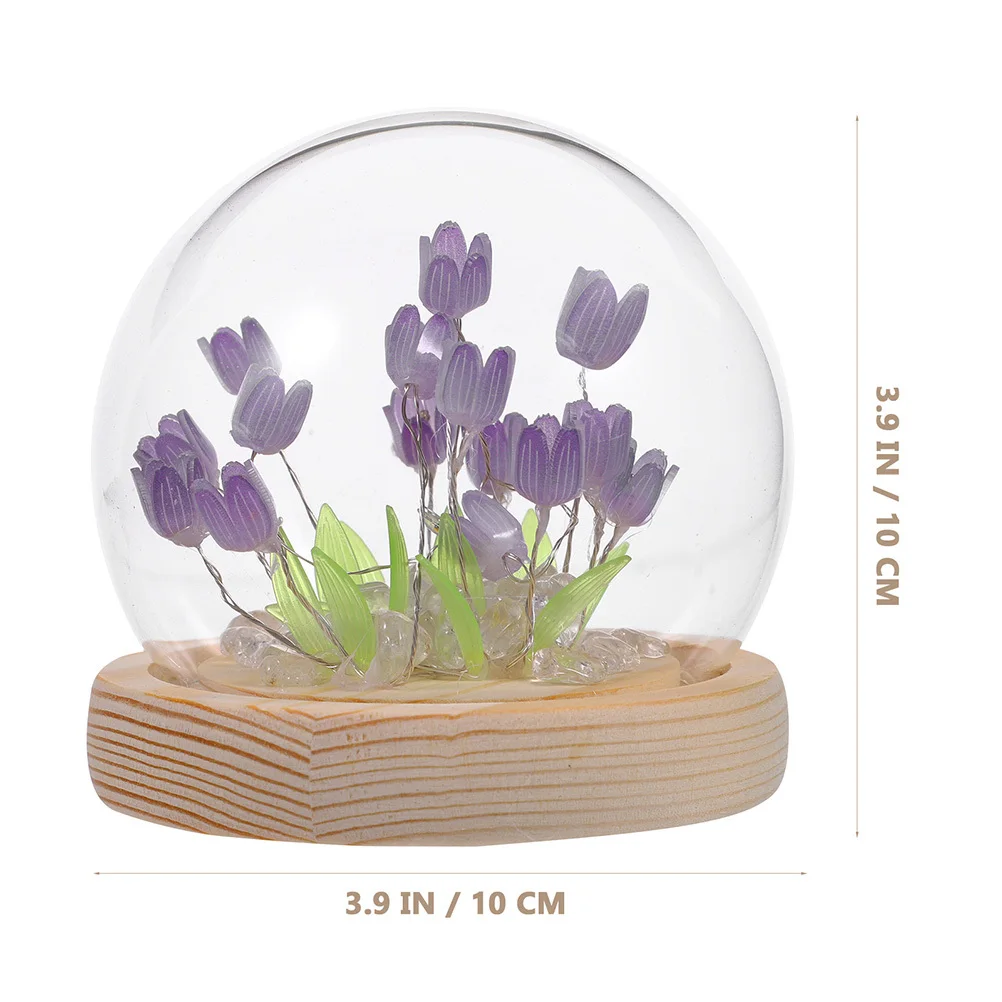 1 مجموعة 1 مجموعة Diy بها بنفسك توليب ليلة ضوء الحرفية عدة اليدوية مصباح صنع المواد ديكور غرفة نوم لطيف دافئ ضوء منضدة مصباح #1