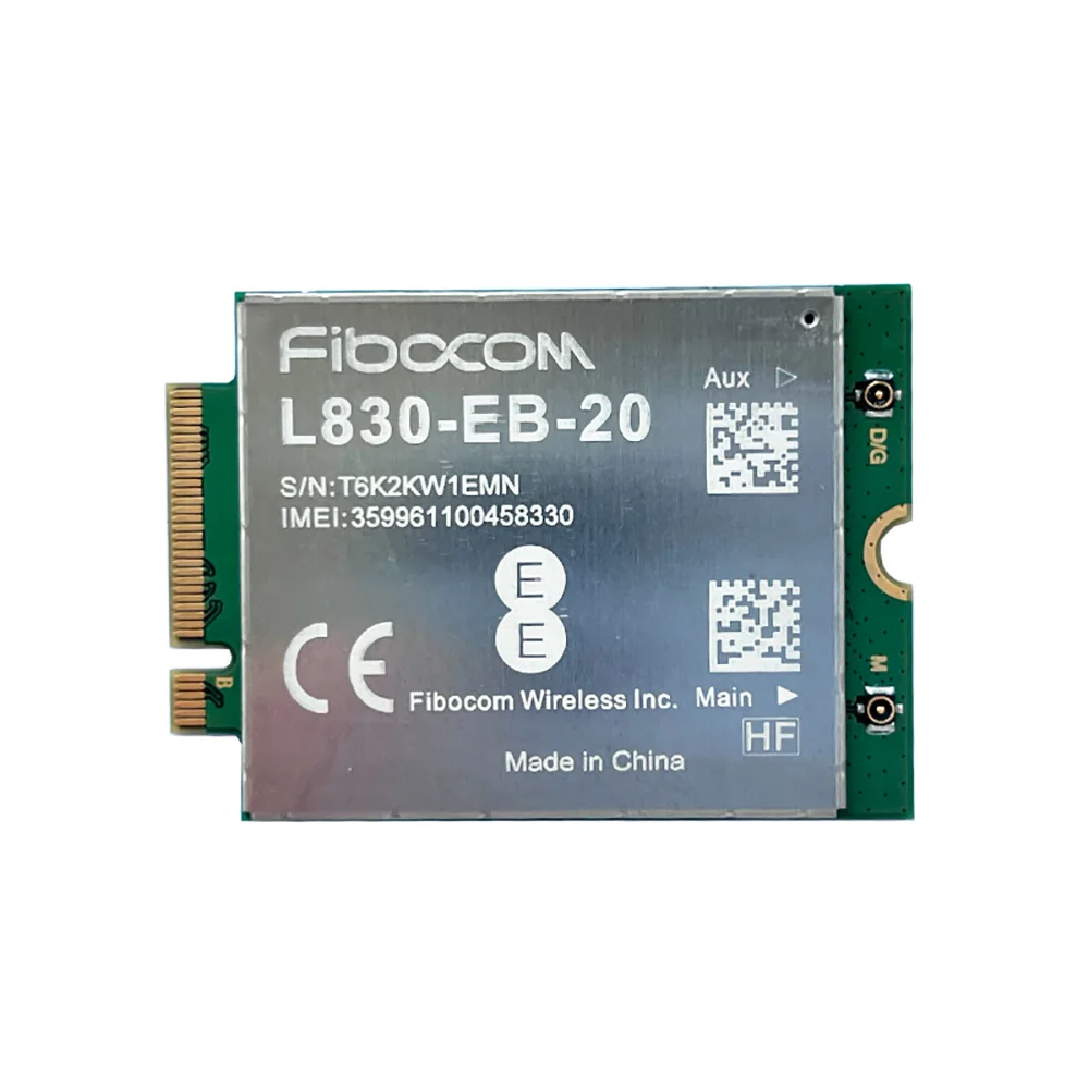 

Fibocom L830-EB-20 LTE Cat6 M.2 Module 300Mbps B1 B3 B8 B20 Band