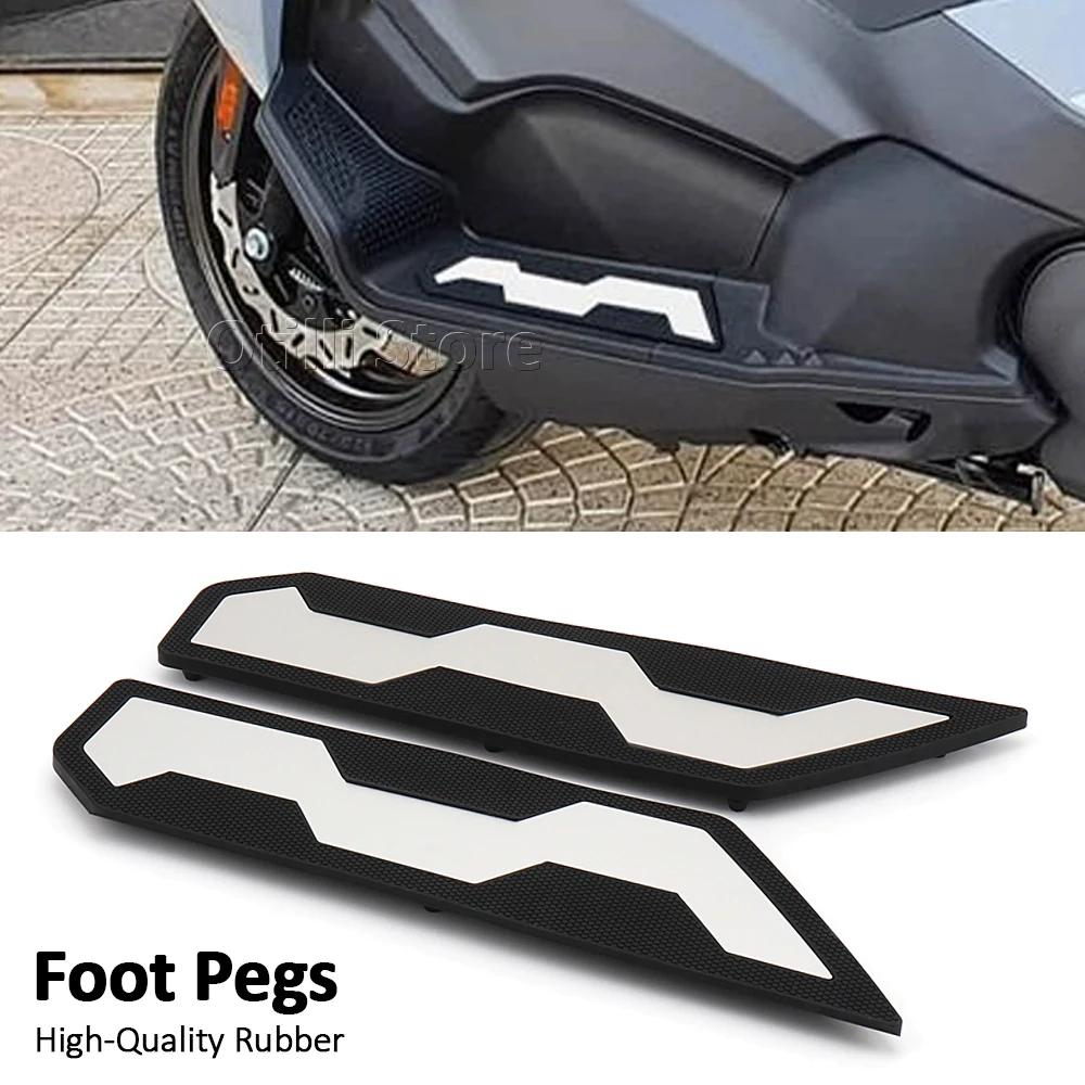 

For MAX SYM TL500 Maxsym TL 500 Motorcycle Pedals Scooter Foot Pedal Steps Footrest Plate Rubber Front Footrest Pedals