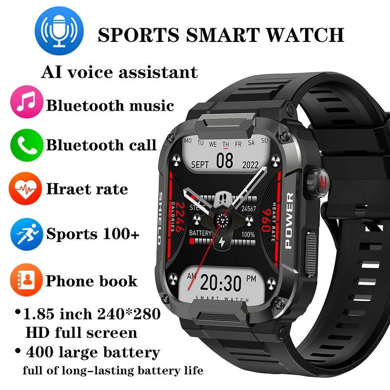 Xiaomi Mijia Sport Fitness Smart Watch Men Voice Assistant Bluetooth Call Heart Rate Monitor Waterproof Women Electronic Watches