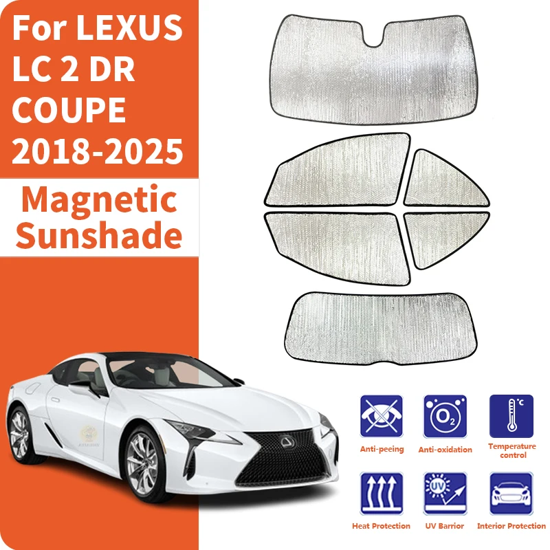 

Custom Car Window Sunshade Anti-UV Car Sun Window Visors Sunshade Covers customization For LEXUS LC 2 DR COUPE 2018-2025