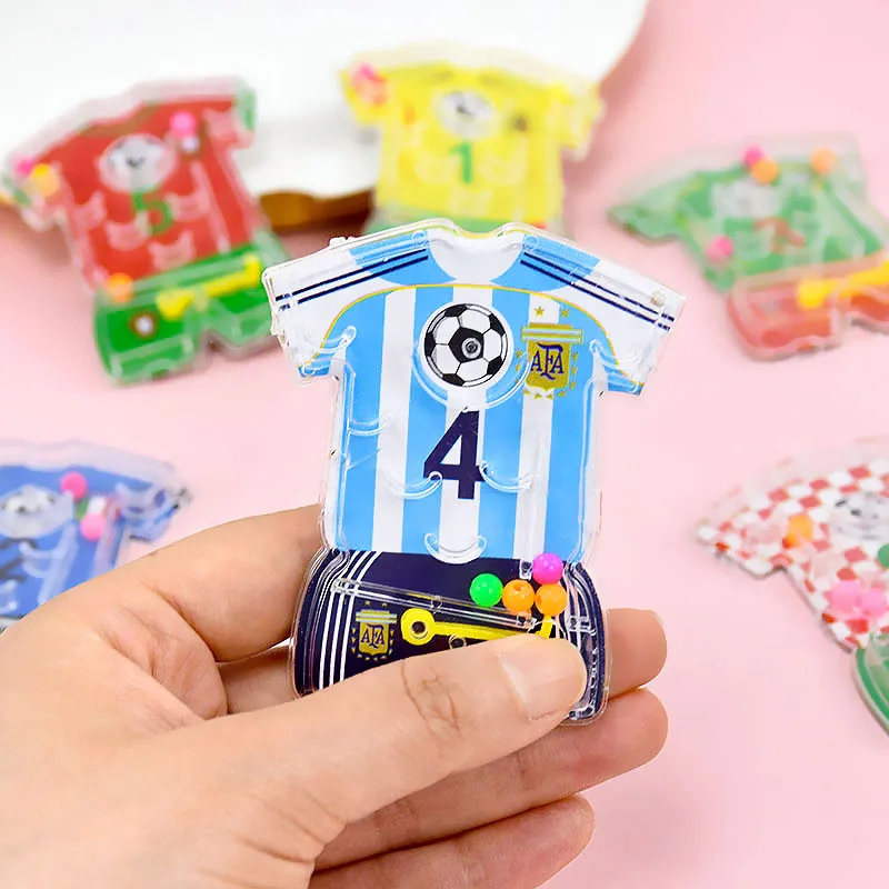 6/10pcs Football Themed Toys Sets Soccer Whistle Table Football Maze Game Puzzle Toy For Kids Birthday Party Favors Gift Fillers