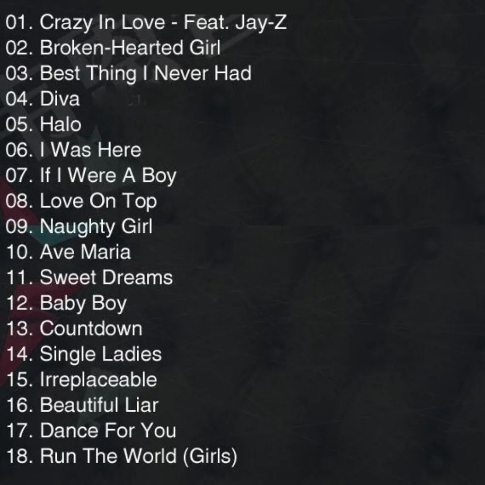 Beyoncé Super Star Hits Collection - Western Pop Car Audio Music CD Disc