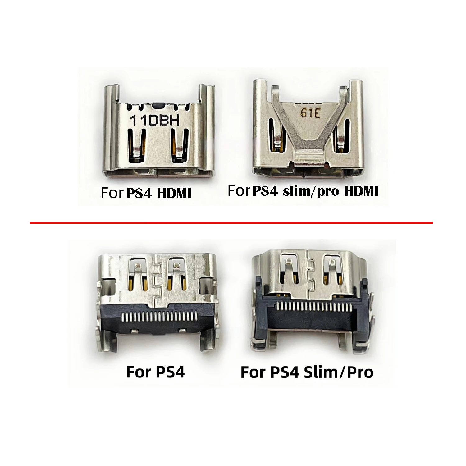 5pcs HDMI Port for PS4 Slim PS4 Pro HDMI Port Socket Interface Connector for PS4 Replacement Parts HDMI Jack Port Display Socket