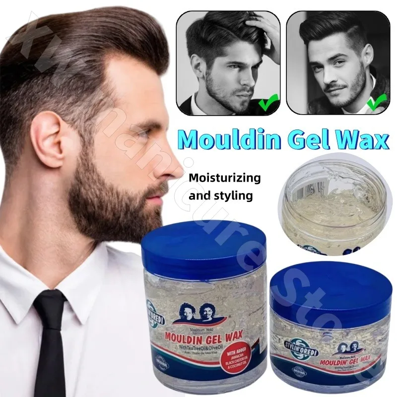 Styling Gel MOULDIN GEL WAX TeaTreeOil&OliveOil Hair Style Matte Gel Hair Cream Long-lasting Shaping Refreshing Gloss