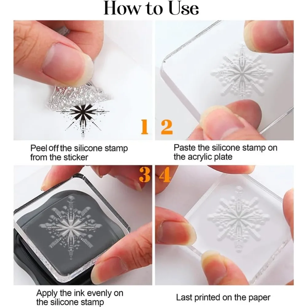 Star Clear Stamps Night Stars Border Silicone Stamp Star Backbround Rubber Stamp Firework Transparent Stamp for Card making kit - view 3