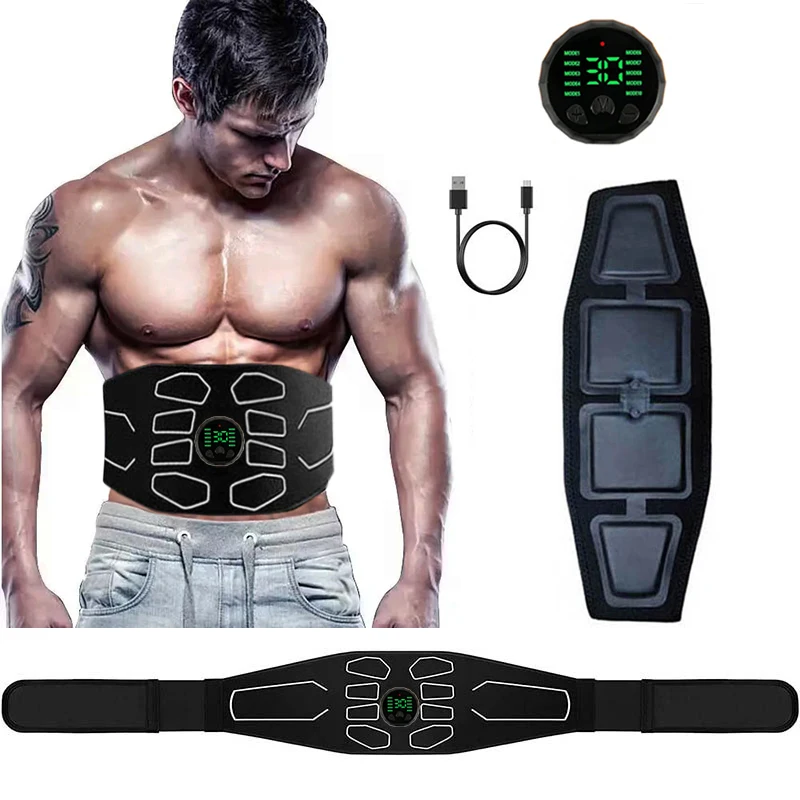 

EMS Abdominal Toning Belt Electric Muscle Stimulation Muscle Toner Portable Fitness Massager Waist Trainer Body Slimming\;[p